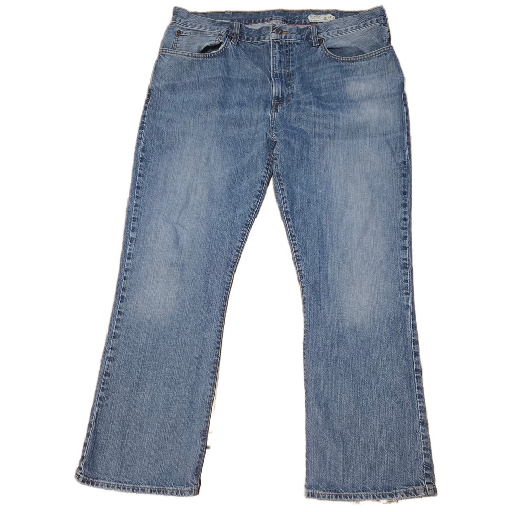 Cremieux Premium Denim Mens 38x29/30 Bootcut Jeans Medium Wash Blue 100% Cotton‎